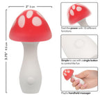 Naughty Bits Muff Shroom Playful Massager Red and White Silicone 10 Intense Functions Waterproof > Vibrators > Unconventional
