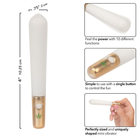 Naughty Bits Smoke Show Mini Joint Vibe Premium Silicone Waterproof Mini Vibrator BULLETS