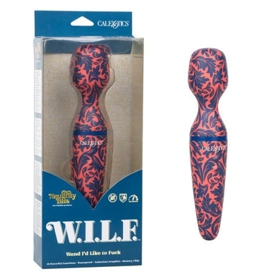Naughty Bits W.I.L.F Wand I'd Like to Fuck Personal Massager with 10 Vibration Functions in Red and Black Electric Massager