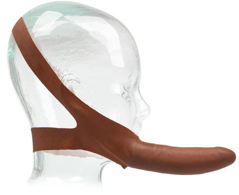 Original Accommodator Latex Dong Brown Adult Erotic Toy Brown STRAP-ONS