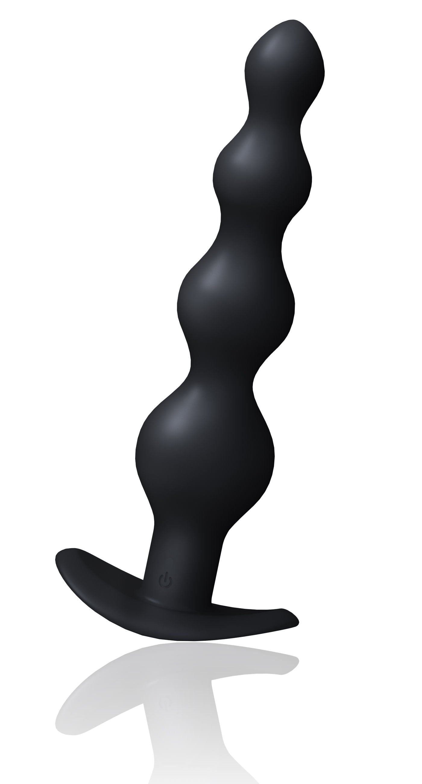Earth Quaker Rechargeable Anal Vibe - Just Black Black Beads