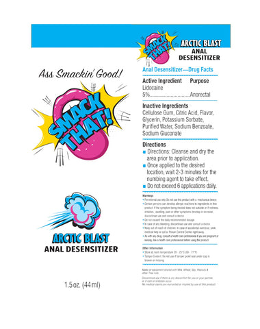 Smack That Anal Desensitiser Arctic Blast Cooling Anal Desensitiser 44 ml Tube Default Title Anal Lubricant