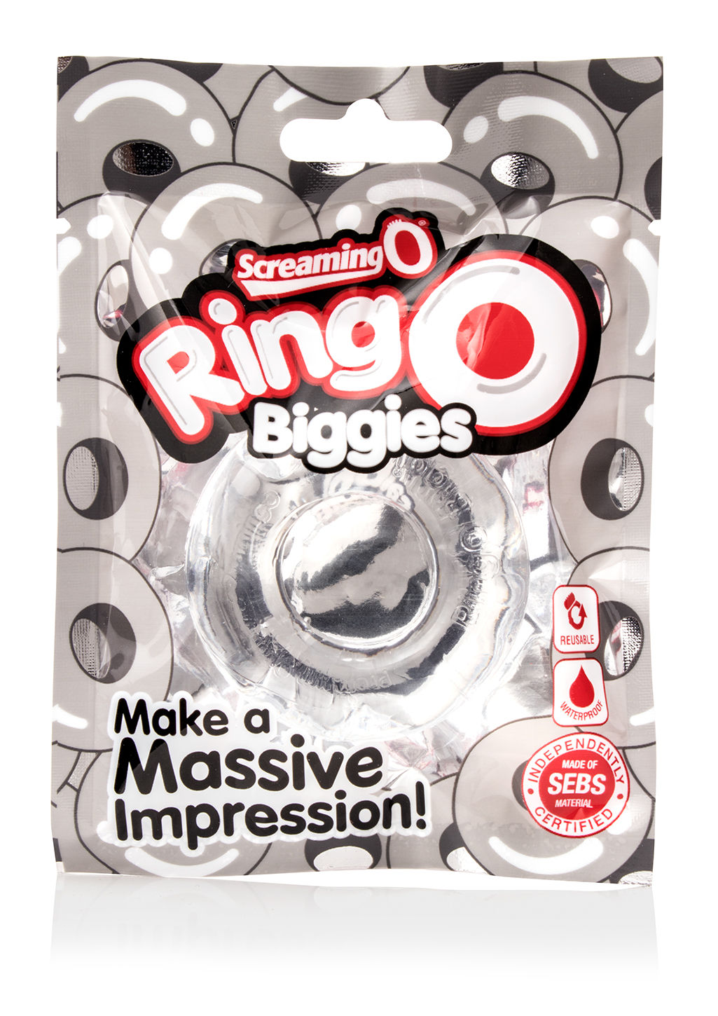Screaming O Ringo Biggies Black Reusable Waterproof Cock Ring COCK RINGS