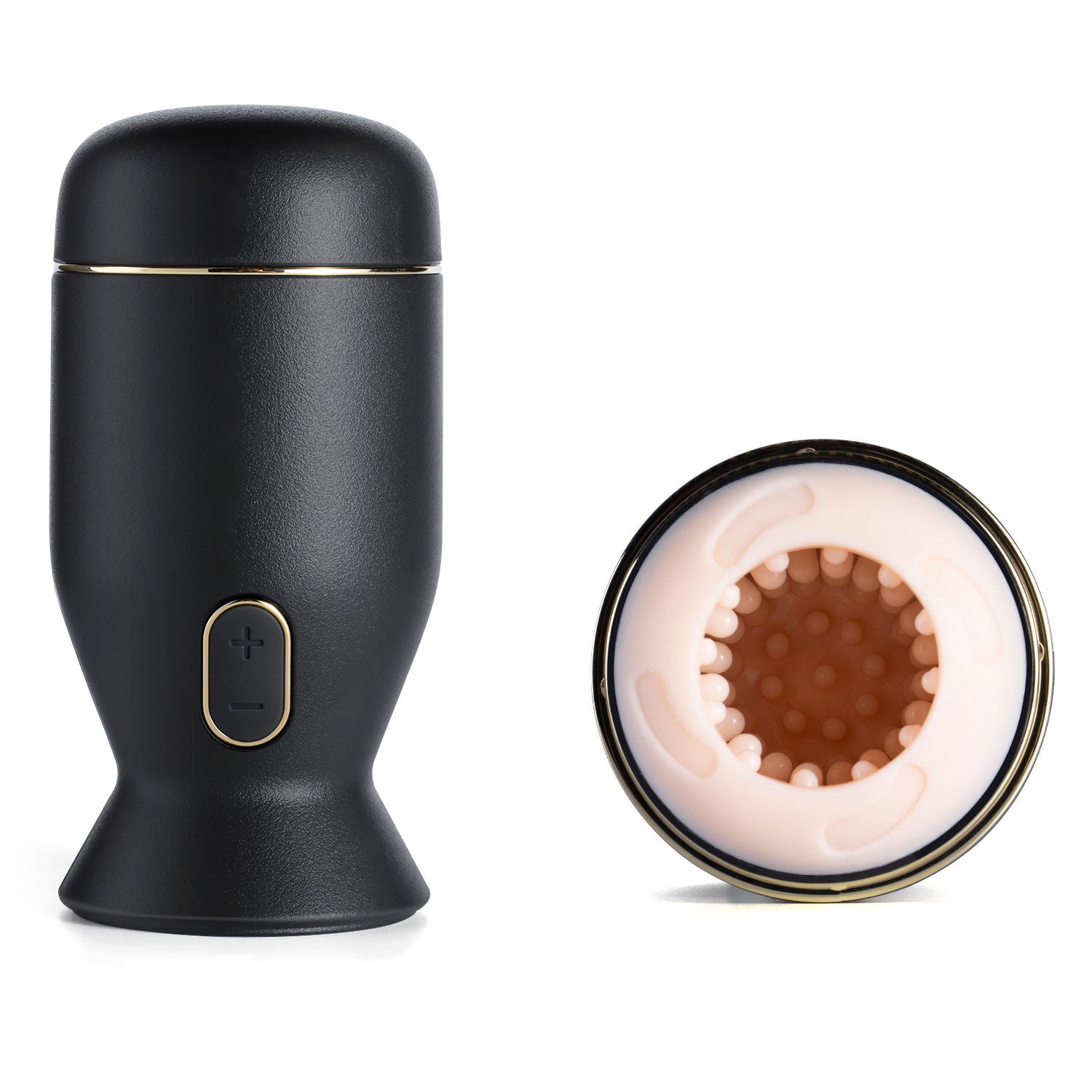 Priti Automatic Rotating Penis Stimulator (Black) – Rechargeable Penis Stimulator Strokers - Auto