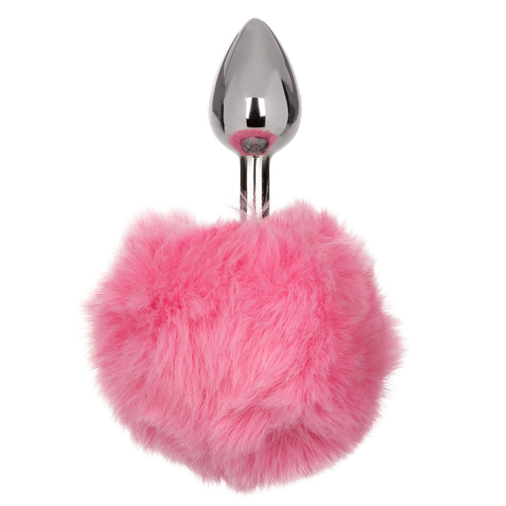 Running Wild Pink Bunny Tail Anal Plug with Metallic Probe Tails