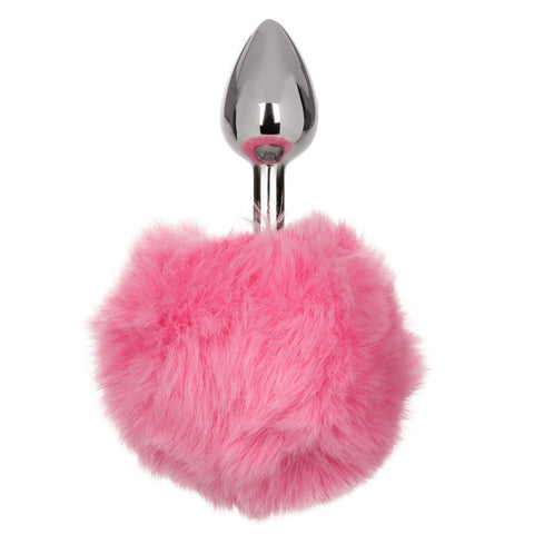 Running Wild Pink Bunny Tail Anal Plug with Metallic Probe Tails