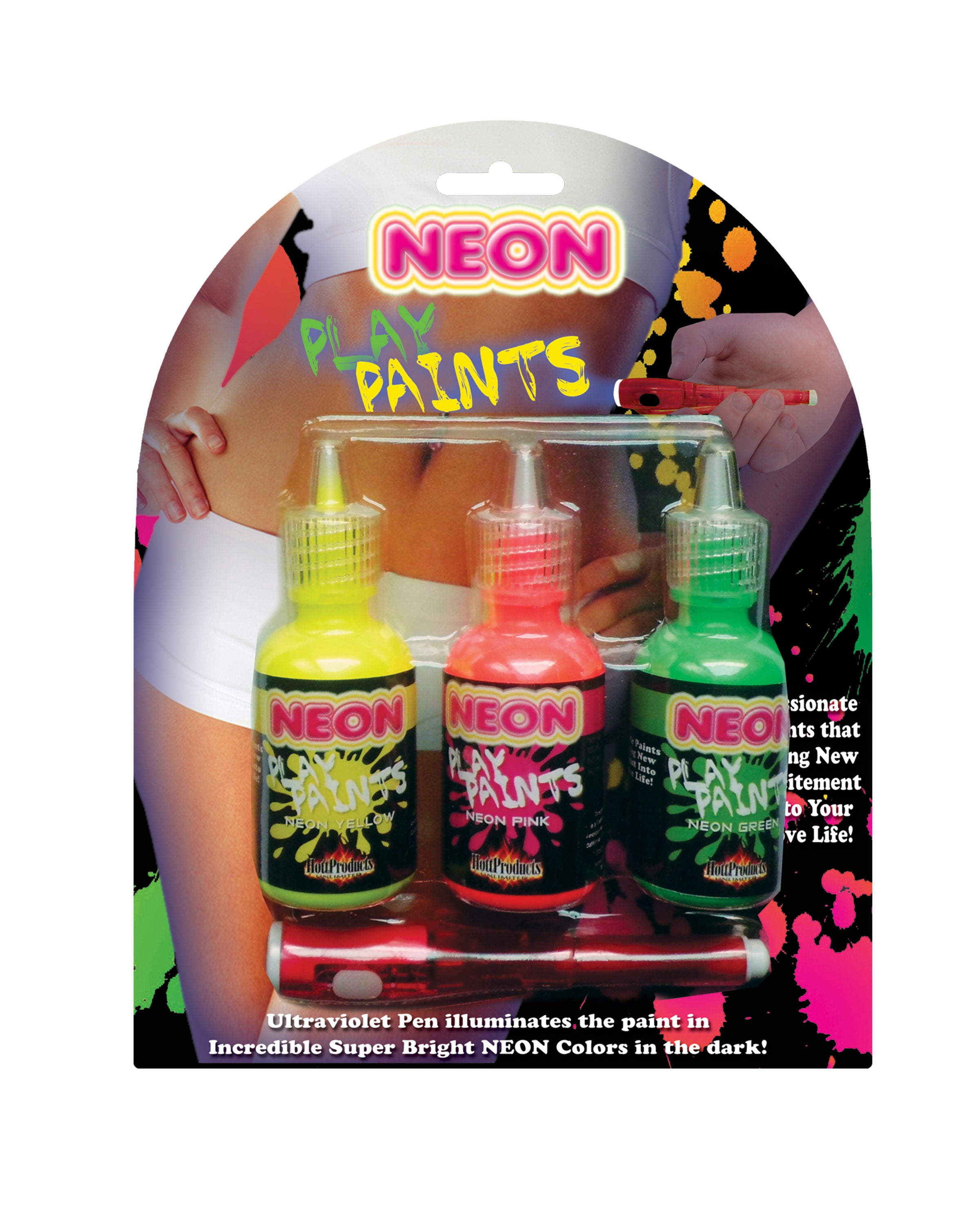 Neon Play Paints Assorted Body Paints for Adult Intimacy Fun > Relaxation Zone > Edible Treats