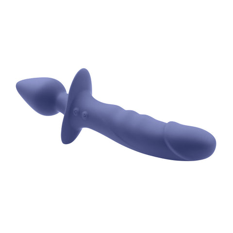 Dual Defender Double Ended Vibrator With Remote Control Purple Butt Plugs