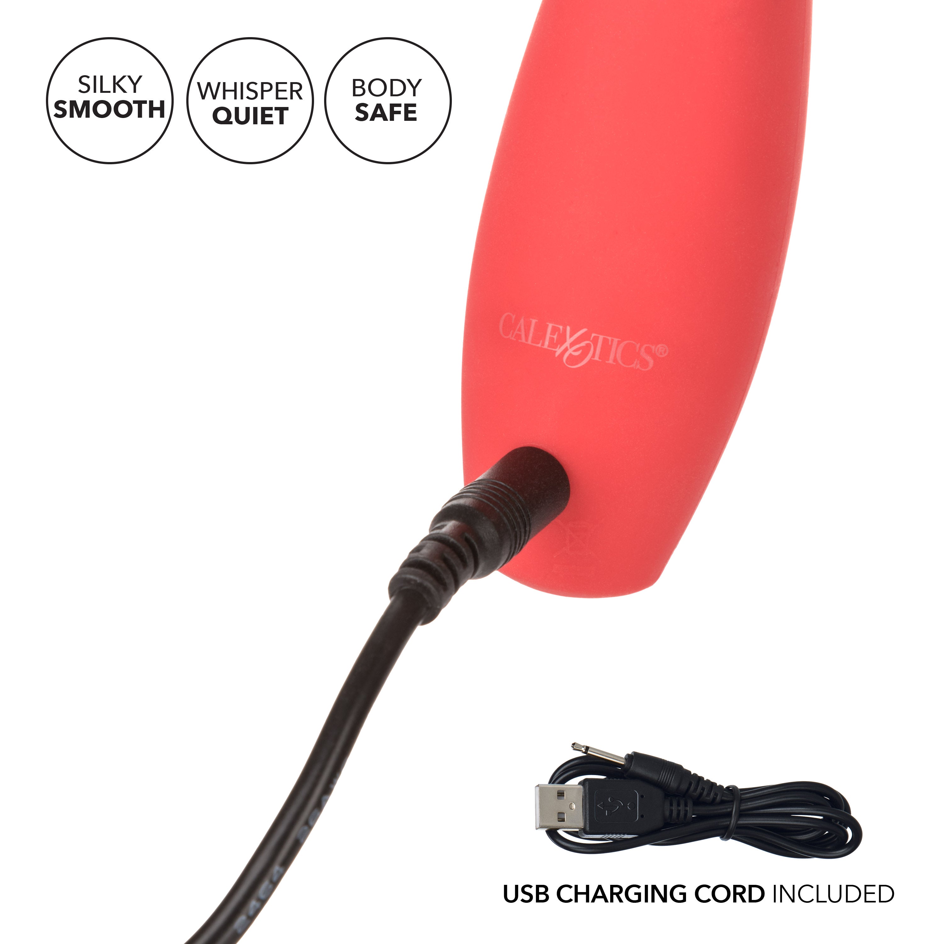 Red Hot Ignite Red Silicone Compact Clitoral Vibrator with 10 Intense Functions and USB Rechargeable Waterproof Design STIMULATORS