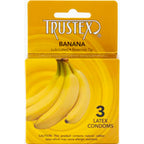 Trustex Flavored Lubricated Condoms (Banana) – 3 Pack Condoms > Essentials > Condoms