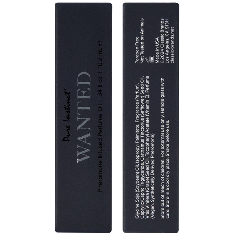 Pure Instinct Wanted Pheromone Perfume Oil 10ml Scent > Essentials > Aphrodisiacs