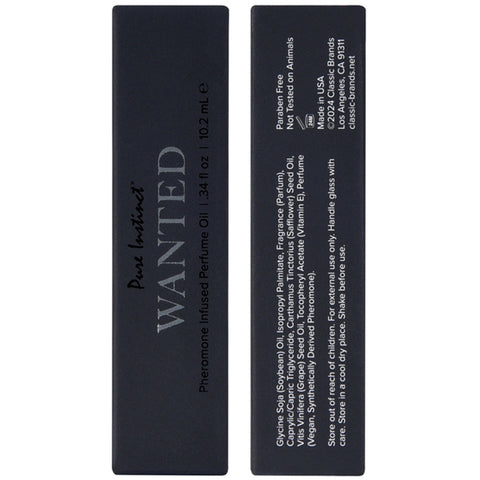 Pure Instinct Wanted Pheromone Perfume Oil 10ml Scent Perfume Spray