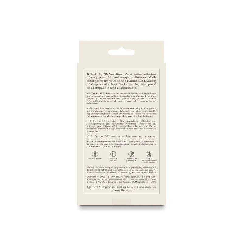 NS Novelties X and Os Embrace (Pink / Purple) – Waterproof Rechargeable Vibrator Purple > Vibrators > Mini Vibrators