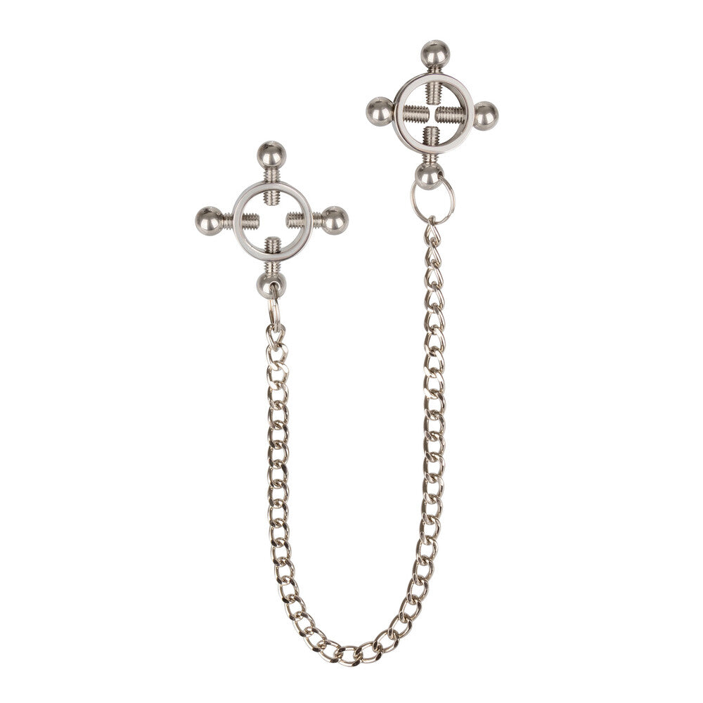 Nipple Grips 4 Point Nipple Press With Chain – Adjustable Nipple Clamp > Sex Toys > Nipple Clamps