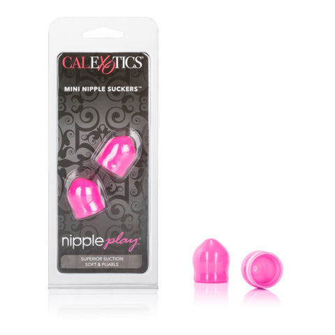 Nipple Play Mini Nipple Suckers Pink 1 Inch by 0.75 Inch Soft Pliable PVC Nipple Stimulators