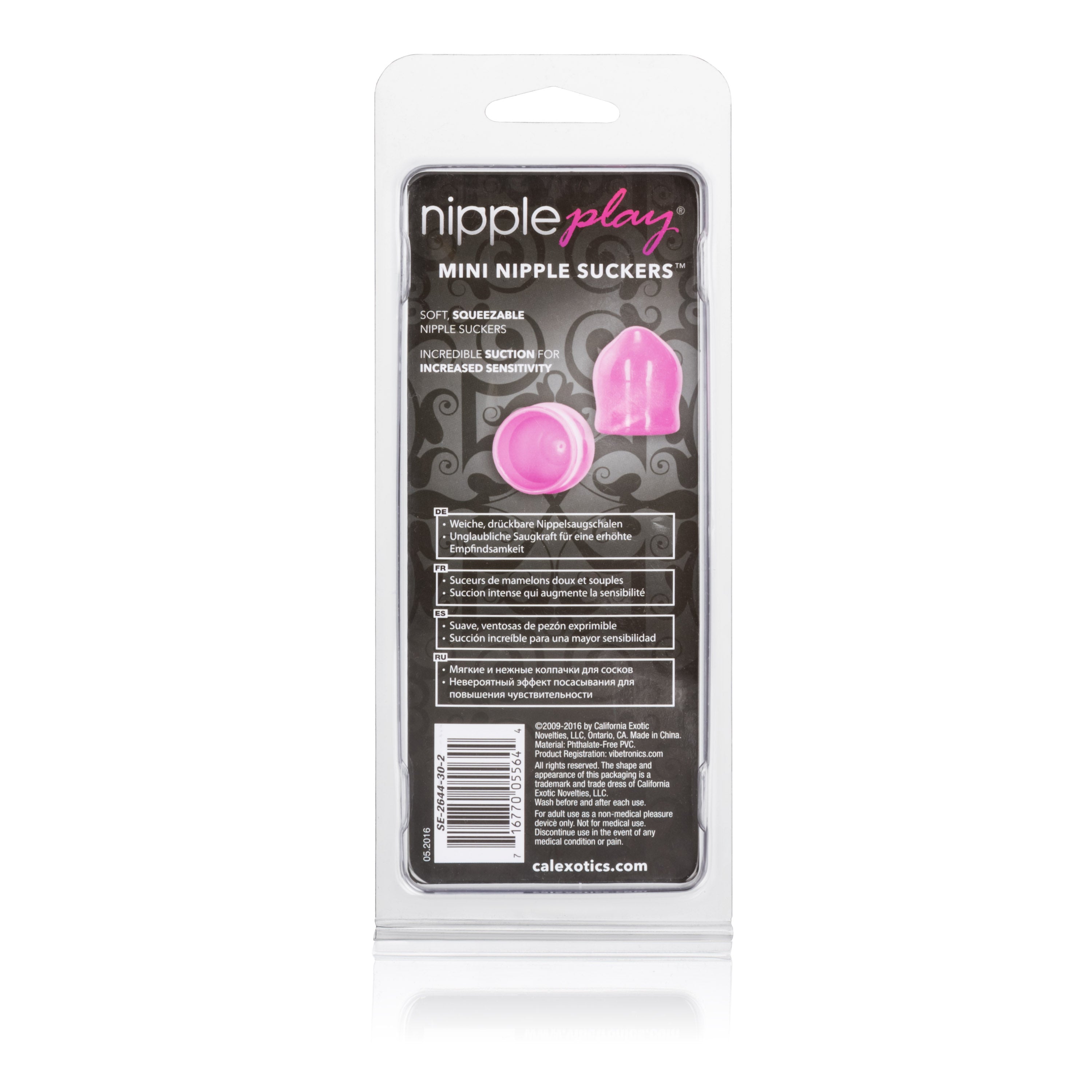 Nipple Play Mini Nipple Suckers Pink 1 Inch by 0.75 Inch Soft Pliable PVC Nipple Stimulators