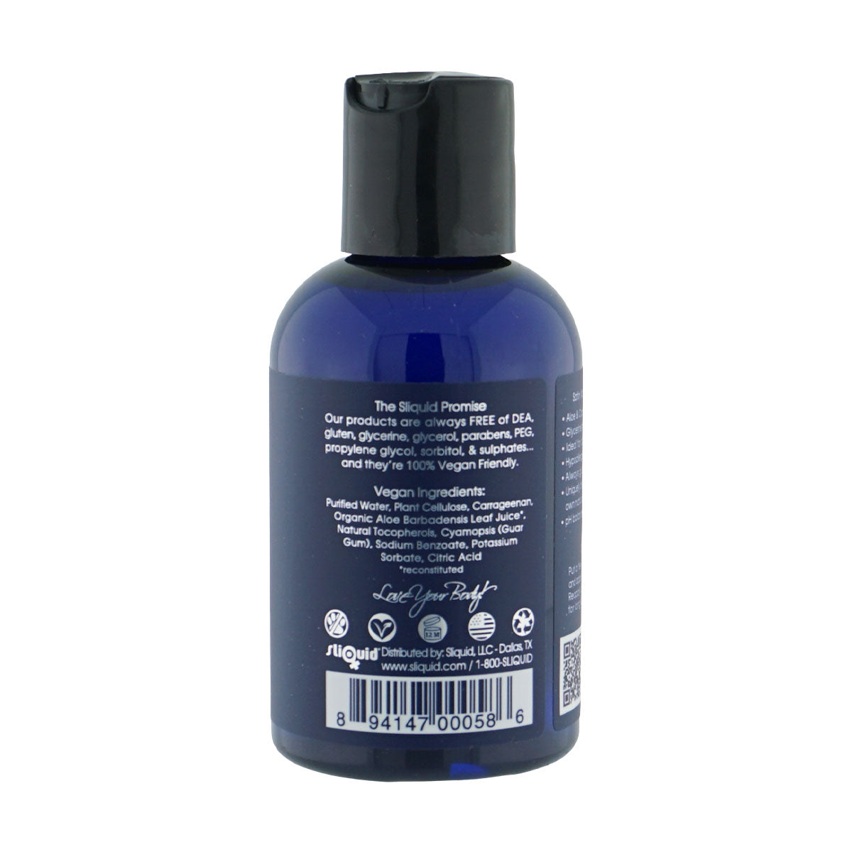 Sliquid Naturals Satin (125ml) – Hypoallergenic Vegan Moisturizer Lubricant > Lube > Water Based