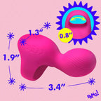 Silicone Finger Vibrator in Pink with 3 Speeds and 7 Patterns > Vibrators > Finger Vibrators
