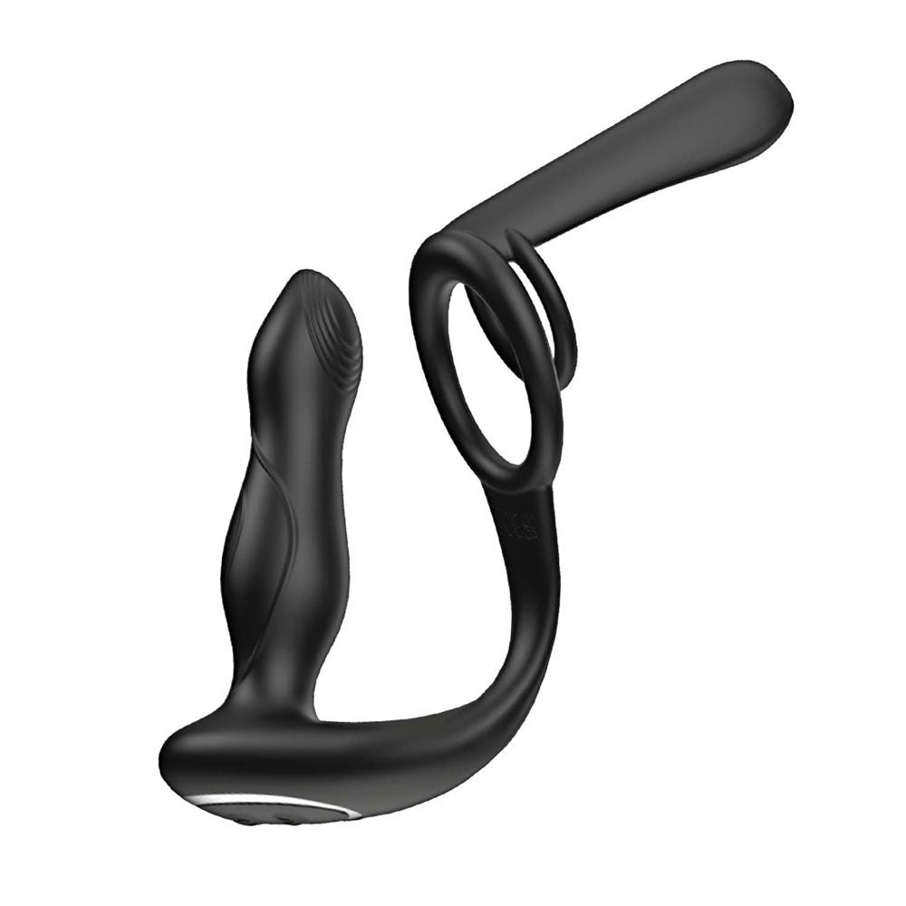 Nasstoys Enhancer Vibro Plug and Penis Sheath (Black) – Vibrating Anal Plug and Penis Sheath > Anal Range > Prostate Plugs