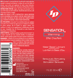 ID Sensation Warming Liquid Lubricant – Water-Based 1 Ounce Personal Lubricant > Lube > Water Based
