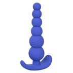 Cheeky X-6 Beads Silicone Anal Probe in Purple with Gradually Beaded Shaft and Pull Handle Base > Anal Range > Butt Plugs