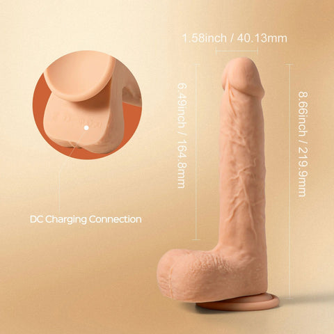 Luis App Controlled 8.5 Inch Realistic Thrusting Dildo Toy Dongs Realistic