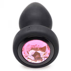 Silicone Pink Gem Anal Plug (Small) – Remote-Controlled Vibrating Anal Plug Pink Small > Anal Range > Jewel Butt Plugs