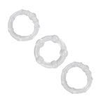 Ns Novelties Renegade Intensity Stretch Cock Ring Set Clear > Cock Ring > Sets