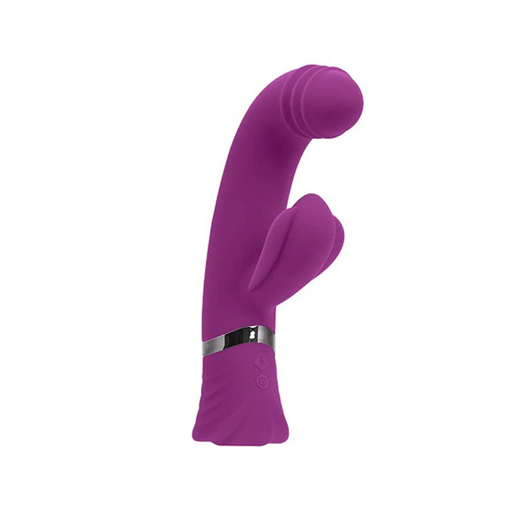 Playboy Pleasure TAP THAT 16.5cm G-Spot Vibrator with Tapping Action Purple > Vibrators > Ladies > Rabbit Multi