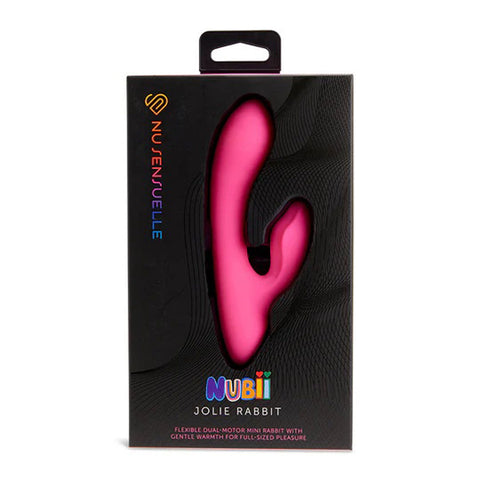 Nu Sensuelle Nubii Jolie Mini Pink Rabbit Vibrator With Warming VIBRATORS-RABBIT