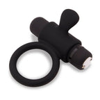 Nu Sensuelle Silicone Bullet Ring Black > Cock Ring > Vibrating