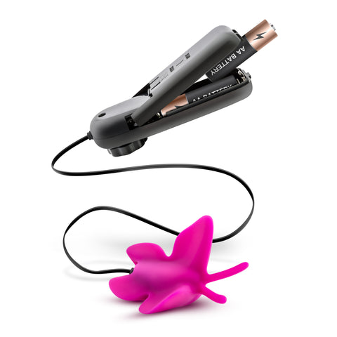 Luxe Butterfly Teaser Vibrating Clitoral Stimulator Fuchsia STIMULATORS