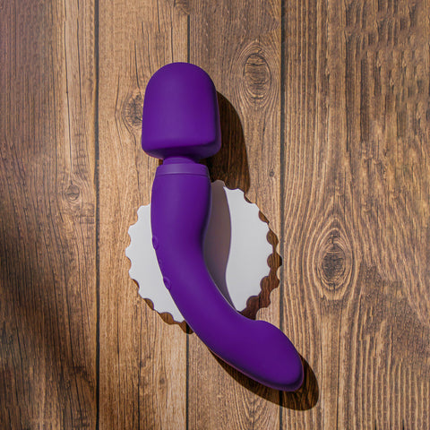Wellness Dual Sense Purple Electric Massager with Dual Vibration > Sex Toys For Ladies > Wand Massagers and Attachments