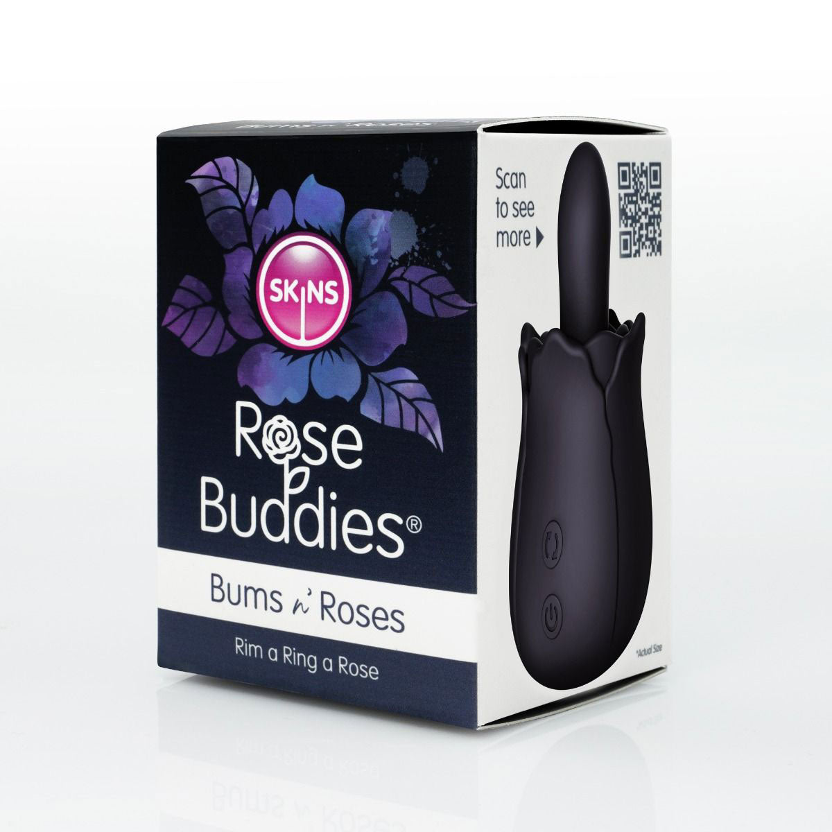 Skins Rose Buddies Bum and Roses Black Rose Stimulators
