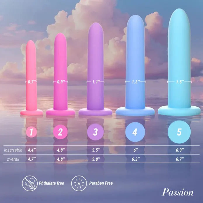 Silicone Pelvic Kegel Exerciser Set – Body-Safe Silicone Dilator & Kegel Exercise Set > Sex Toys > Dilators