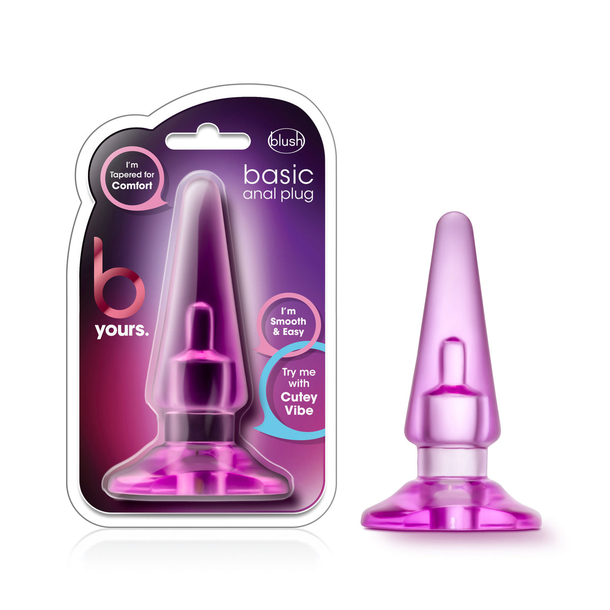 B Yours Basic Anal Plug Blue 4 Inch – Beginner Size Kegel Exercise Toy > Anal Range > Butt Plugs