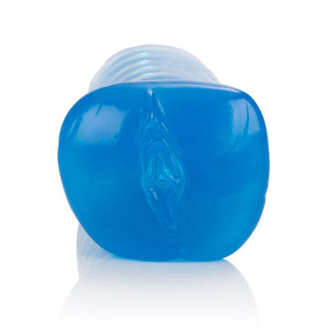 Beaded Masturbator with Silver Stroker Beads for Extra Stimulation Strokers - Manual
