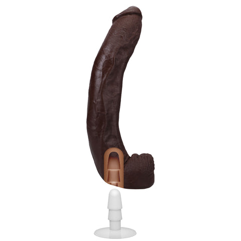Signature Cocks Dredd 13.5 Inch Realistic Ultraskyn Dildo Brown Dongs Big
