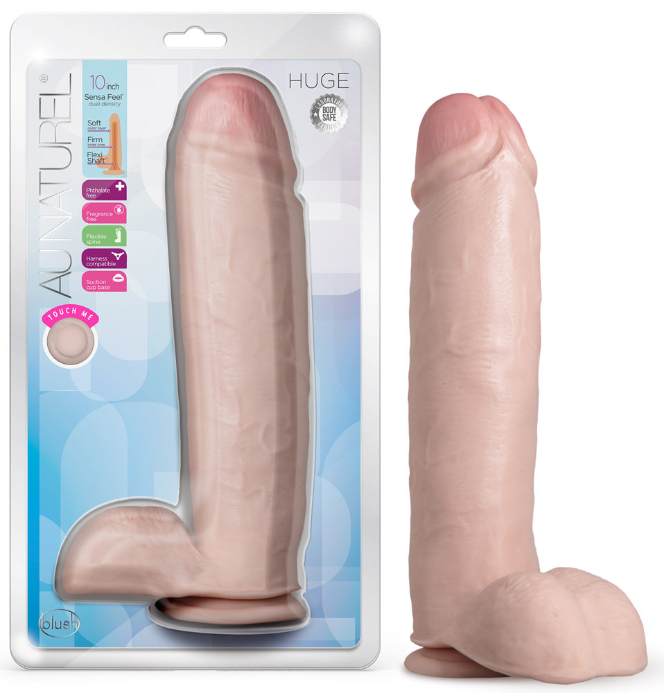 Au Naturel Vanilla (10 Inch) Ultra Realistic Dildo – Large Soft Sturdy Dildo > Dildos > Oversized Toys