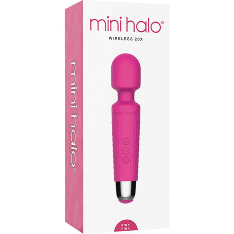 Shibari Mini Wand Halo (Pink) – Rechargeable Powerful Wand Pink Electric Massager