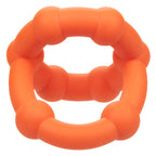 Alpha Liquid Silicone All Star Ring Orange Ultra Stretchy Dual Ring witt Built-In Scrotum Support > Cock Ring > Single
