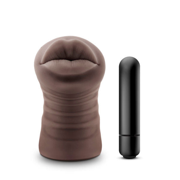 Hot Chocolate Renee (Chocolate) – Multi-Speed Vibrating Realistic Stroker Strokers - Vibrating