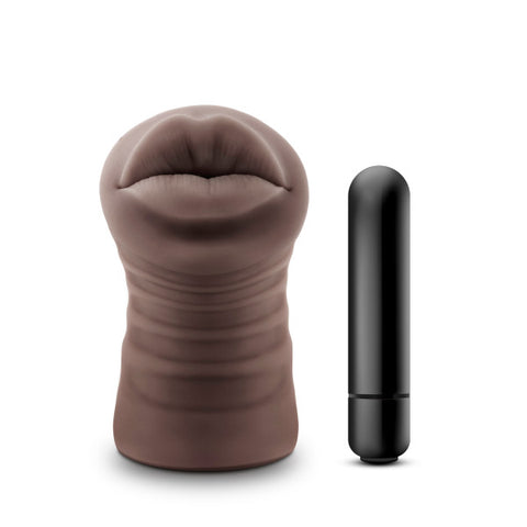 Hot Chocolate Renee Mouth Vibrating Masturbator Strokers - Manual