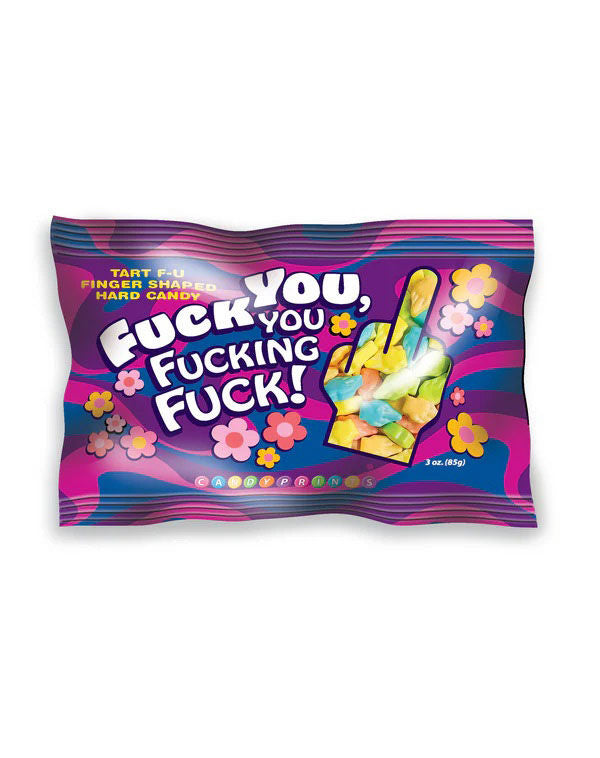 Fuck You You Fucking Fuck Candy – 3oz Bag of Edible Middle Finger Candies Default Title > Novelties > Candy & Edible Items