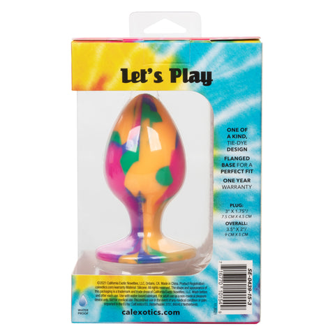 Cheeky Large Tie Dye Butt Plug Butt Plugs