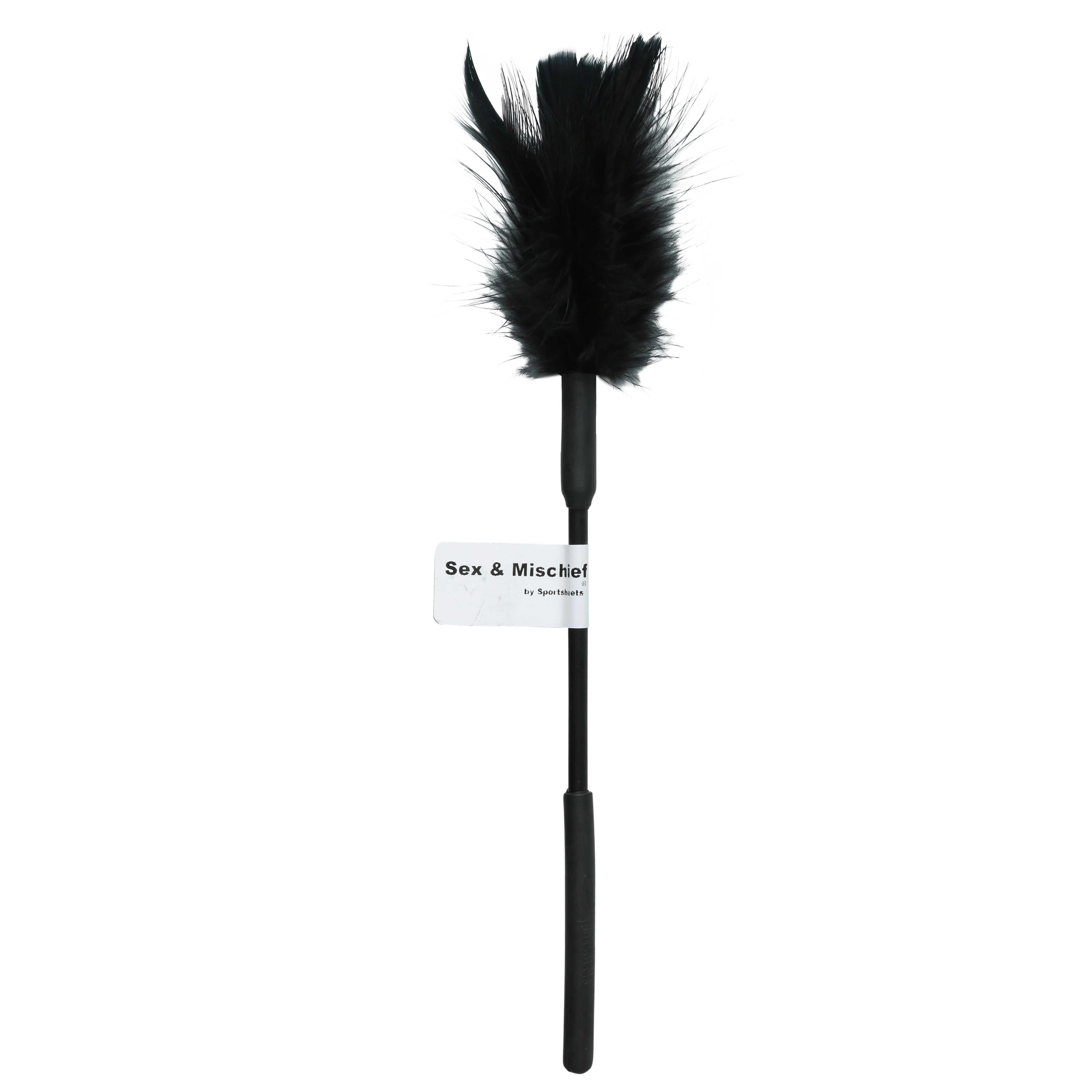 Sex and Mischief Feather Tickler – Soft Feather Tip Sensation Accessory Black > Bondage Gear > Ticklers