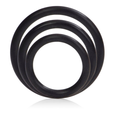 Silicone Support Rings for Men Black Stretchy Cock Rings Set COCK RING Set