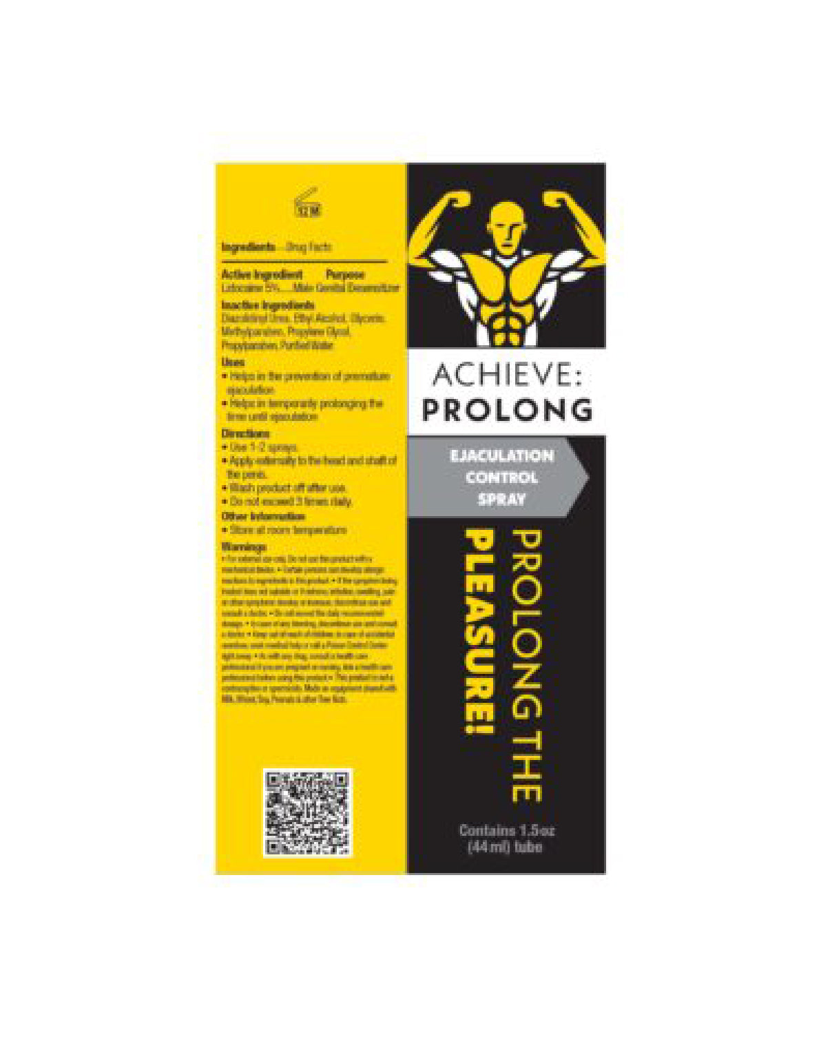 Achieve Prolong Spray 44ml – Fast-Acting Desensitizing Delay Spray for Men Default Title > Essentials > Mens Enhancers Main image