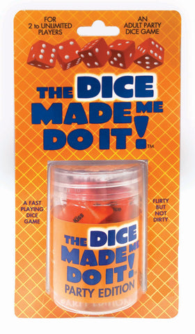 The Dice Made Me Do It Party Edition Adult Intimacy Game Default Title Games