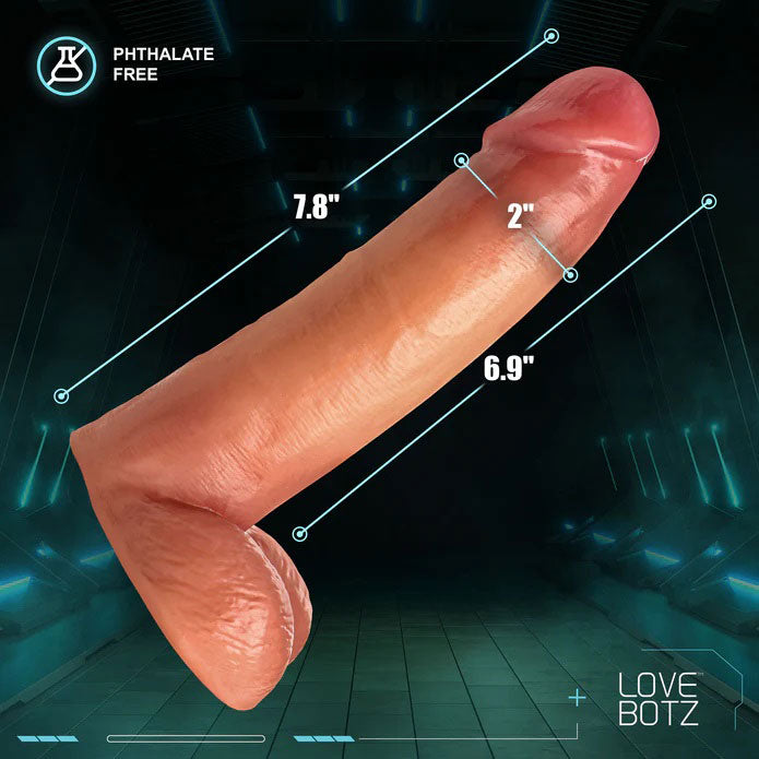 Cock Lock Dildo with Balls (Light Pink) – 8 Inch Realistic Dildo > Dildos > Realistic Dildos
